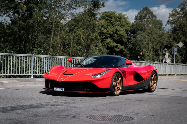 Red sports car